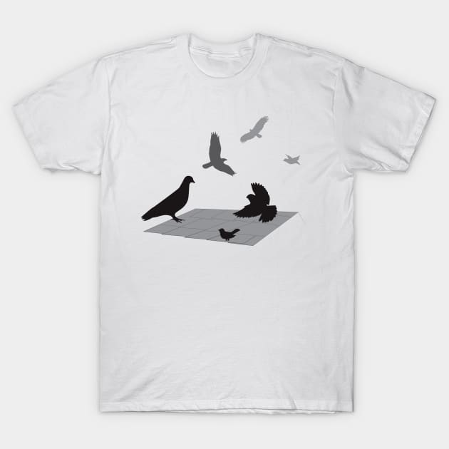 Birds illustration T-Shirt by dddesign